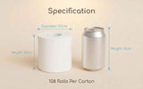 Darrahopens Furniture > Dining > Dining Set One-year Supply Large Carton Household Virgin Wood Pulp Toilet Paper