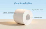 Darrahopens Furniture > Dining > Dining Set One-year Supply Large Carton Household Virgin Wood Pulp Toilet Paper