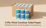Darrahopens Furniture > Dining > Dining Set One-year Supply Large Carton Household Virgin Wood Pulp Toilet Paper