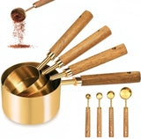 Darrahopens Furniture > Dining > Dining Set Stainless Steel Measuring Cups and Spoons Set, Cooper Finish, 8-Piece for Baking and Cooking In Australia - Darrahopens