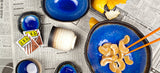 Darrahopens Furniture > Dining > Dining Tables Bowl Oval 17x13cm Cobalt Blue Glaze