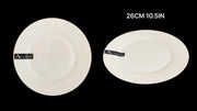 Darrahopens Furniture > Dining > Dining Tables bulk 24 Round Dinner Plate White 26cm