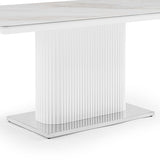 Darrahopens Furniture > Dining > Dining Tables Dining Table Ceramic Table Top MDF Stainless Steel feet