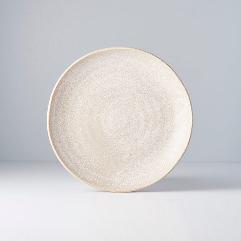 Darrahopens Furniture > Dining > Dining Tables Dinner Plate 24cm White Fade Glaze