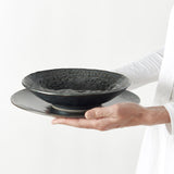 Darrahopens Furniture > Dining > Dining Tables Dinner Plate 25cm Black Pearl Glaze