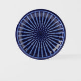 Darrahopens Furniture > Dining > Dining Tables Dinner Plate 26cm Cobalt Rays Glaze