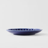 Darrahopens Furniture > Dining > Dining Tables Dinner Plate 26cm Cobalt Rays Glaze