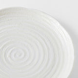 Darrahopens Furniture > Dining > Dining Tables Dinner Plate 29.5cm White Spiral Glaze