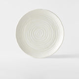 Darrahopens Furniture > Dining > Dining Tables Dinner Plate 29.5cm White Spiral Glaze