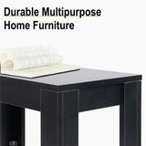 Darrahopens Furniture > Dining > Dining Tables Rustic 2Tiers Side Table Open Accent Table Bedside Storage Slim Coffee End Table