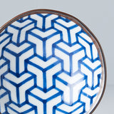 Darrahopens Furniture > Dining > Dining Tables Sauce Dish 11cm Indigo Ikat Herringbone Design