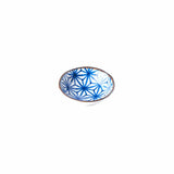 Darrahopens Furniture > Dining > Dining Tables Sauce Dish 11cm Indigo Ikat Starburst Design