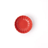 Darrahopens Furniture > Dining > Dining Tables Sauce Dish 7.5cm Chrysanthemum Round Scarlet Glaze