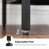 Darrahopens Furniture > Dining End Table Industrial Side Table Mesh Shelves