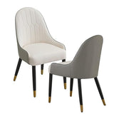 Darrahopens Furniture > Dining > Kitchen & Dining Chairs 2X Dining Chair Anti-scratch Leather Padded Seat Kitchen Chair