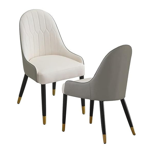 Darrahopens Furniture > Dining > Kitchen & Dining Chairs 2X Dining Chair Anti-scratch Leather Padded Seat Kitchen Chair