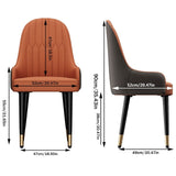Darrahopens Furniture > Dining > Kitchen & Dining Chairs 2X Dining Chair Anti-scratch Leather Padded Seat Kitchen Chair