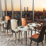 Darrahopens Furniture > Dining > Kitchen & Dining Chairs 2X Dining Chair Anti-scratch Leather Padded Seat Kitchen Chair