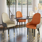 Darrahopens Furniture > Dining > Kitchen & Dining Chairs 2X Dining Chair Anti-scratch Leather Padded Seat Kitchen Chair