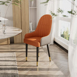 Darrahopens Furniture > Dining > Kitchen & Dining Chairs 2X Dining Chair Anti-scratch Leather Padded Seat Kitchen Chair