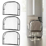 Darrahopens Furniture > Dining > Kitchen & Dining Chairs 3Pcs Salon Chair Cover, PVC Clear Chair Back Covers, Waterproof Salon Chair Covers Protectors, Soft Salon Chair Back Cover, Fits Most Standard Salon Chairs Office Chairs, 20"x 15.7"x 4.7" - Black - Size 20in