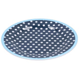Darrahopens Furniture > Dining > Kitchen & Dining Chairs 9in Imitation Porcelain Dinner Plate Decorative Reusable Snack Plate Lightweight Tableware for Cakes FruitDark Blue Dot In Australia - Darrahopens