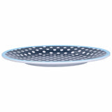 Darrahopens Furniture > Dining > Kitchen & Dining Chairs 9in Imitation Porcelain Dinner Plate Decorative Reusable Snack Plate Lightweight Tableware for Cakes FruitDark Blue Dot In Australia - Darrahopens
