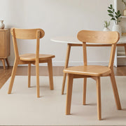 Darrahopens Furniture > Dining > Kitchen & Dining Chairs Artiss 2x Dining Chairs Wooden Kitchen Accent Chair Cafe Lounge Rubber Wood
