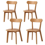 Darrahopens Furniture > Dining > Kitchen & Dining Chairs Artiss 4x Dining Chairs Wooden Kitchen Accent Chair Cafe Lounge Rubber Wood