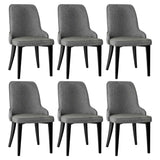 Darrahopens Furniture > Dining > Kitchen & Dining Chairs Artiss Dining Chairs Set of 6 Linen Fabric Grey