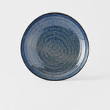 Darrahopens Furniture > Dining > Kitchen & Dining Chairs Dinner Plate Organic Shape 23cm Kanso Indigo Blue Glaze