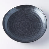 Darrahopens Furniture > Dining > Kitchen & Dining Chairs Dinner Plate Organic Shape 23cm Kanso Matt Black Glaze