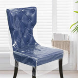 Darrahopens Furniture > Dining > Kitchen & Dining Chairs Elastic PVC Dining Chair Cushion Cover Universal Seat Protector with Backrest