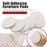 Felt Pad Furniture Floor Protector Pads Self Adhesive Round Heavy Duty - 50PCS