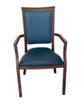 Darrahopens Furniture > Dining > Kitchen & Dining Chairs Harvey Dining Chair Stackable w Faux Leather Seat 95cm
