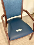 Darrahopens Furniture > Dining > Kitchen & Dining Chairs Harvey Dining Chair Stackable w Faux Leather Seat 95cm