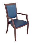 Darrahopens Furniture > Dining > Kitchen & Dining Chairs Harvey Dining Chair Stackable w Faux Leather Seat 95cm