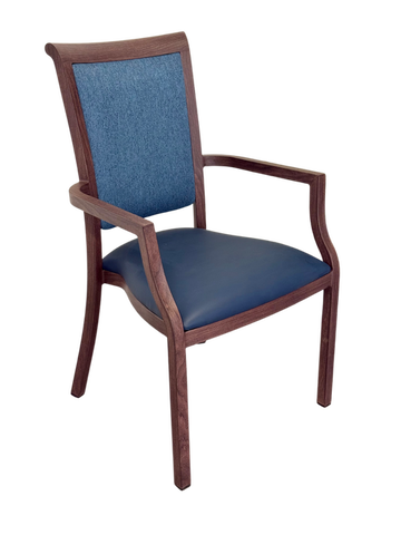 Darrahopens Furniture > Dining > Kitchen & Dining Chairs Harvey Dining Chair Stackable w Faux Leather Seat 95cm