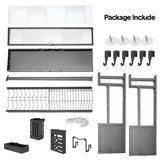 Darrahopens Furniture > Dining > Kitchen & Dining Chairs Over The Sink Dish Drying Rack Carbon Steel Dish Drainer Drying Rack 85cm Long Sink Caddy with Door and Multiple Utensils Holders Large Capacity