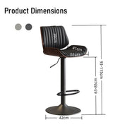 Darrahopens Furniture > Dining > Kitchen & Dining Chairs SERENITà European Wooden Modern Bar Stools Bistro Stool with Rotating and Aerodynamic Multi-levelled