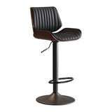 Darrahopens Furniture > Dining > Kitchen & Dining Chairs SERENITà European Wooden Modern Bar Stools Bistro Stool with Rotating and Aerodynamic Multi-levelled