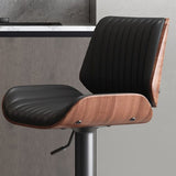 Darrahopens Furniture > Dining > Kitchen & Dining Chairs SERENITà European Wooden Modern Bar Stools Bistro Stool with Rotating and Aerodynamic Multi-levelled