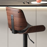 Darrahopens Furniture > Dining > Kitchen & Dining Chairs SERENITà European Wooden Modern Bar Stools Bistro Stool with Rotating and Aerodynamic Multi-levelled