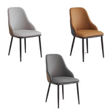 Darrahopens Furniture > Dining > Kitchen & Dining Chairs VELLUTO Dining Chair Modern upholstered Leather Kitchen Chairs with armrests Bathtub Chair Leisure Lounge Chair Living Room Bedroom Home Set of 2