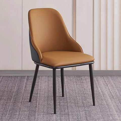 Darrahopens Furniture > Dining > Kitchen & Dining Chairs VELLUTO Dining Chair Modern upholstered Leather Kitchen Chairs with armrests Bathtub Chair Leisure Lounge Chair Living Room Bedroom Home Set of 2