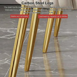 Darrahopens Furniture > Dining > Kitchen & Dining Chairs VELLUTO Golden Frame Mid Century Modern Dining Chair Faux Leather Side Chair Upholstered Dining Chairs Set of 2