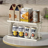 Darrahopens Furniture > Dining > Kitchen & Dining Trolleys 2 Tier Shelf Kitchen Storage Rack Organizer for Home and Countertop Organization