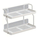 Darrahopens Furniture > Dining > Kitchen & Dining Trolleys 2 Tier Shelf Kitchen Storage Rack Organizer for Home and Countertop Organization