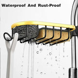 Darrahopens Furniture > Dining > Kitchen & Dining Trolleys Adjustable Faucet Sink Shelf Drainage Rack Kitchen Storage Organizer for Home