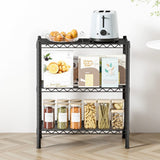 Darrahopens Furniture > Dining > Kitchen & Dining Trolleys Artiss 3-Tier Shelving Unit Adjustable Garage Storage Shelves Kitchen Rack Steel